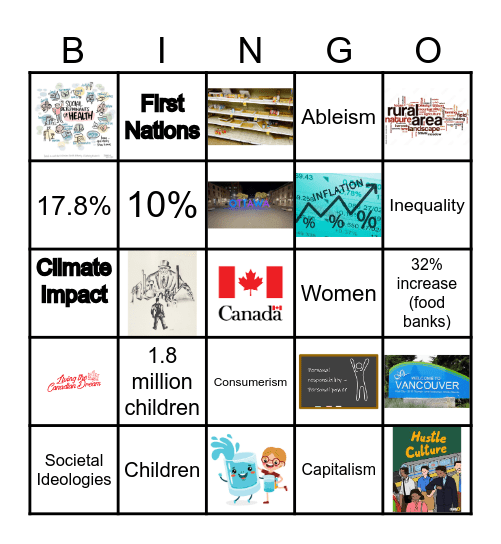 POVERTY Bingo Card