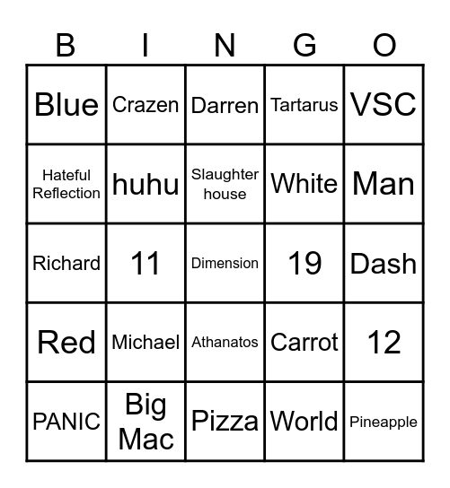 Doggie Bingo Card