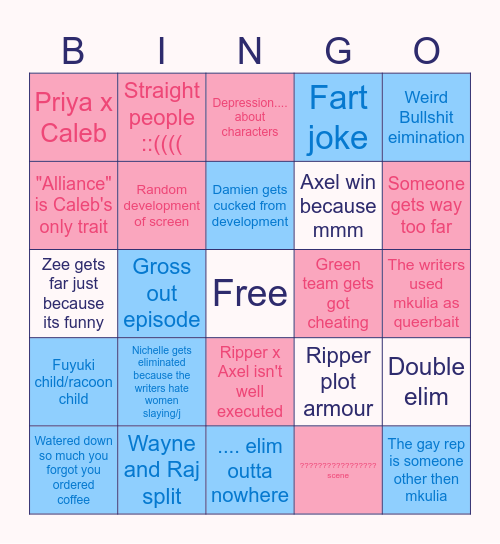 AUGHH Bingo Card