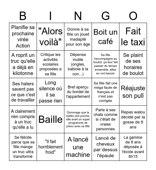 "blogue" Bingo Card