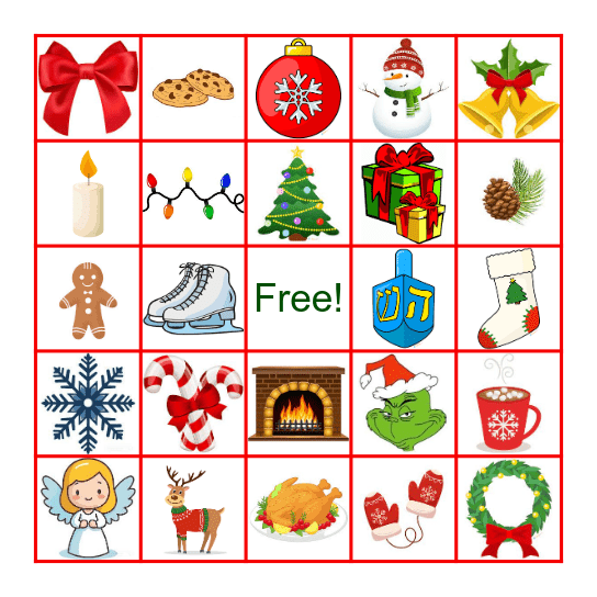 Physiology Holiday Bingo Card