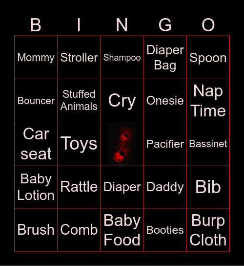 🐞 🐞 Lady Bug 🐞 🐞 Bingo Card