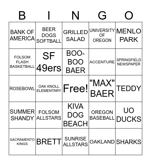 MIKEY'S 60TH BIRTHDAY BINGO BASH! Bingo Card