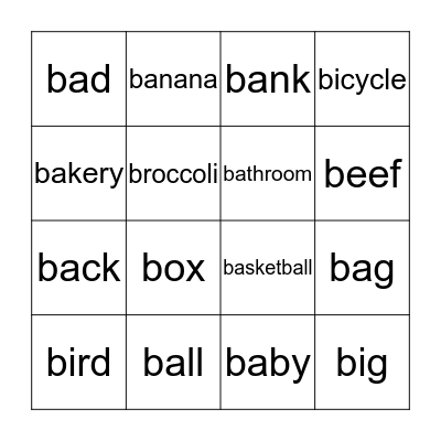 Bingo Card