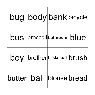 Bingo Card
