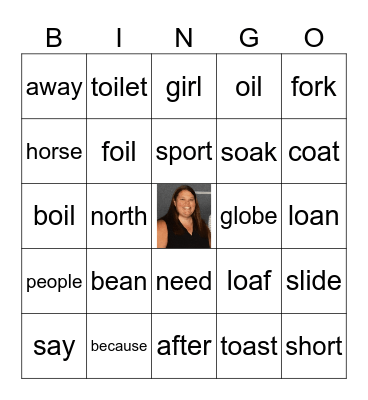 Spelling Word BINGO Card