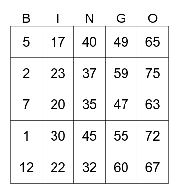 Mari Castillo Bingo Card