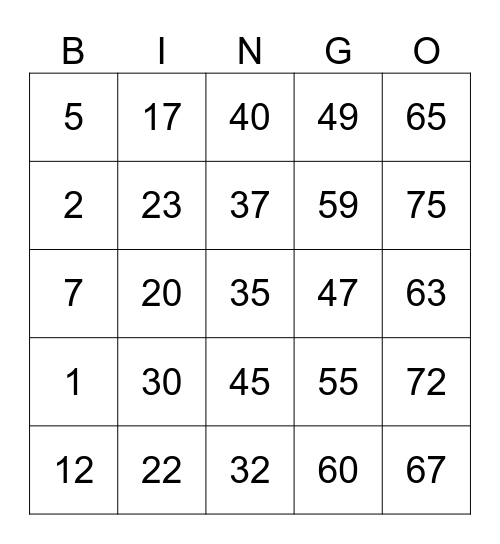 Mari Castillo Bingo Card