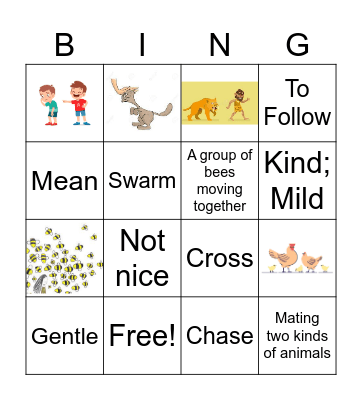 Killer Bees Bingo Card