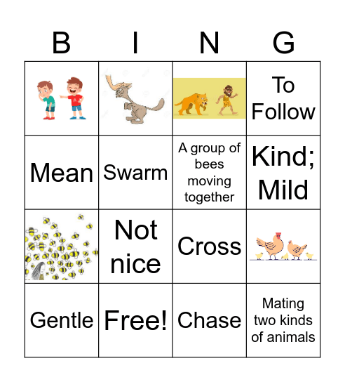 Killer Bees Bingo Card