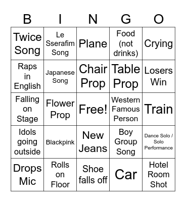 Universe Ticket Bingo Ep3 Bingo Card