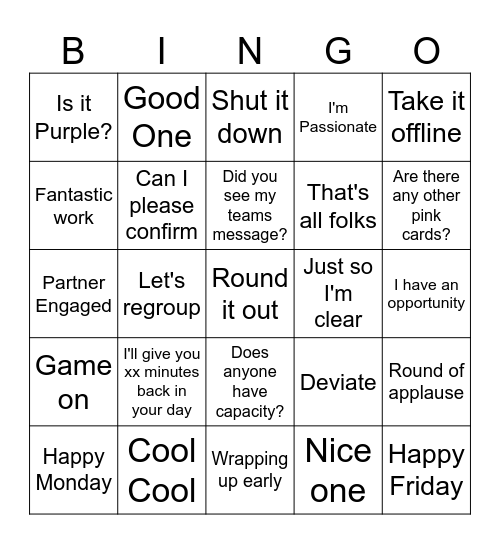 Bingo Card