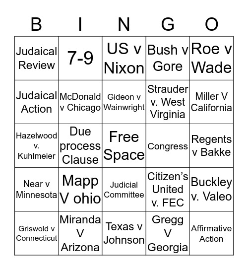 Bingo Card