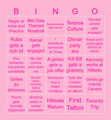 2024 BINGO Card