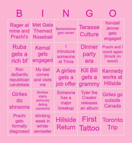 2024 BINGO Card