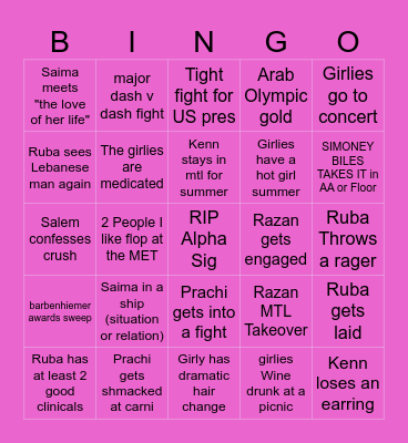 2024 bingo knock on wood for good things Bingo Card