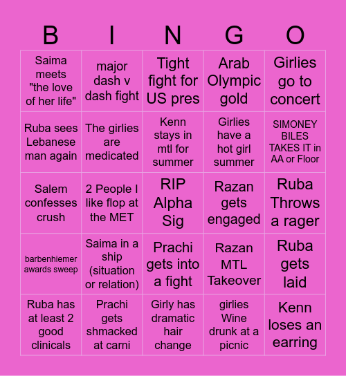 2024 bingo knock on wood for good things Bingo Card