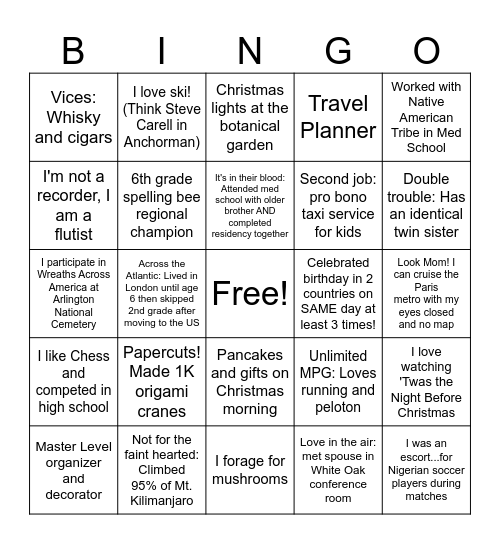 DCR Bingo (DCR 2023) Bingo Card