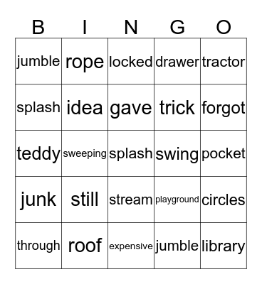 wordwall 5 Bingo Card