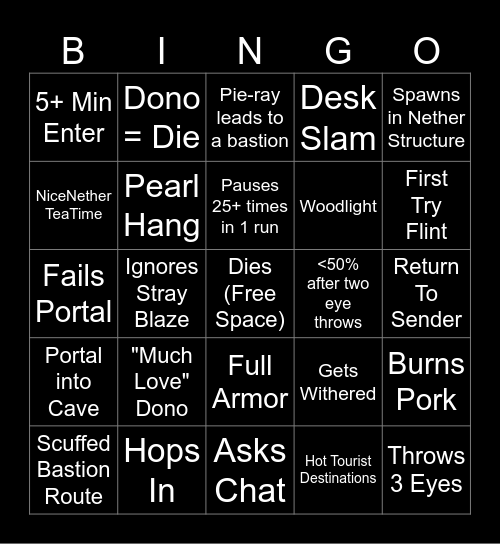 asd Bingo Card