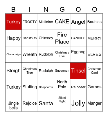 CHRISTMAS BINGO Card