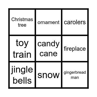 Christmas Bingo Card