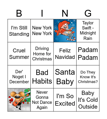 JUL Bingo Card