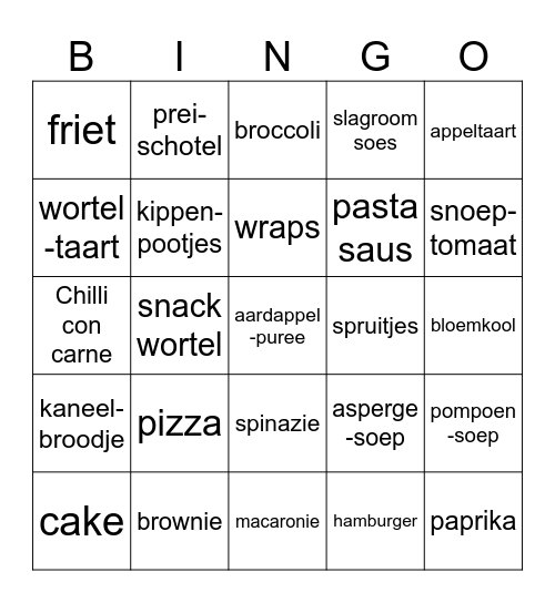 Kook Bingo Card