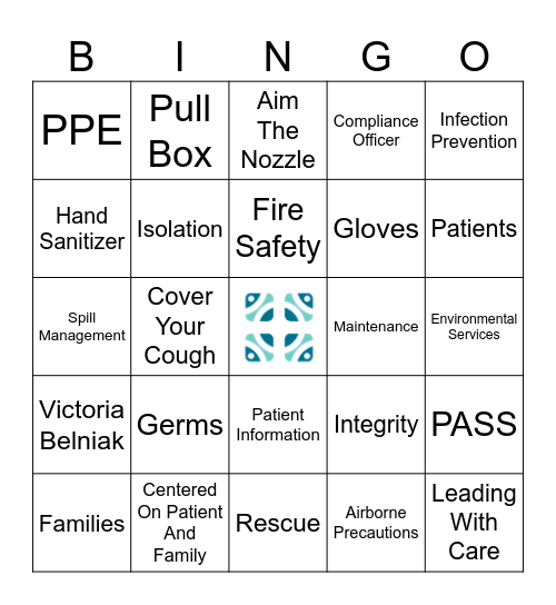 Safety Bingo Card