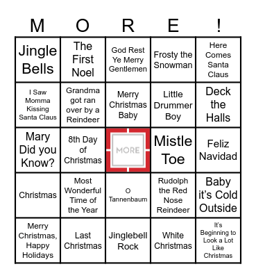 Christmas Bingo Card