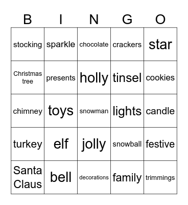 Christmas - 2023 Bingo Card