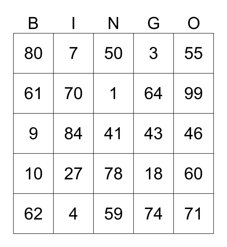 Sure Tip Board Bingo Cartelle Per Bingo/Jar ONE #100 Con