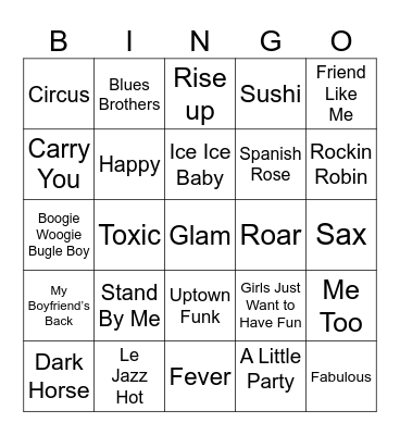 2023/2024 Competition Season Bingo Card