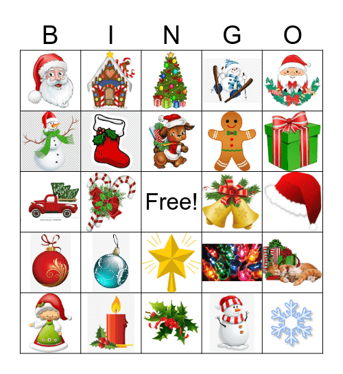 Christmas Bingo Card