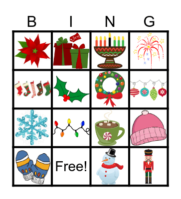 Holidays! Bingo Card