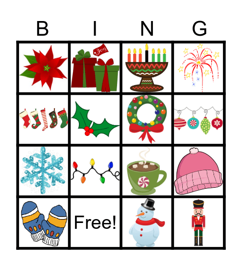 Holidays! Bingo Card