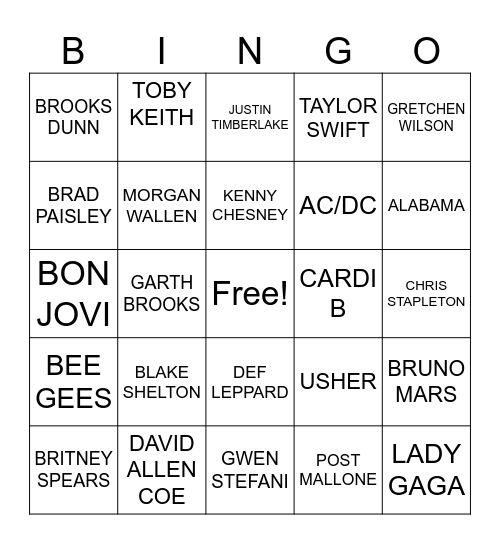 WHITE TRASH BINGO NIGHT Bingo Card