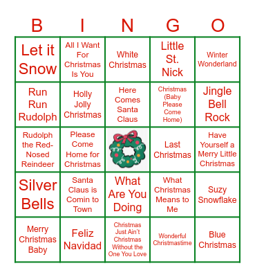 Christmas Bingo Card