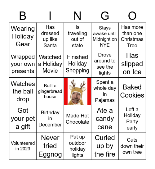 AD Holiday Bingo Card