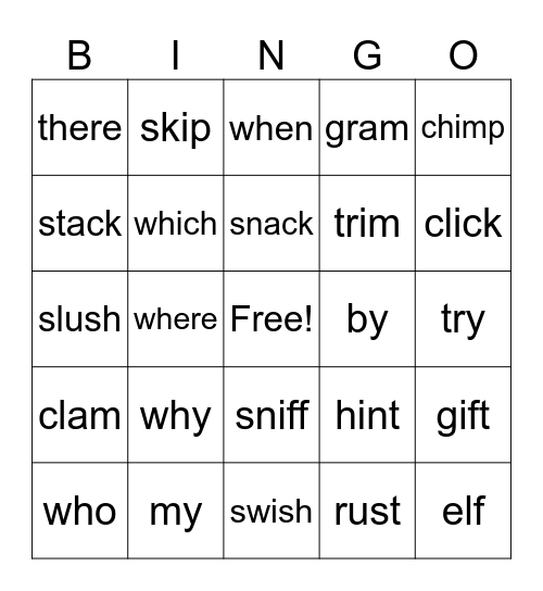 2.2 BINGO Card