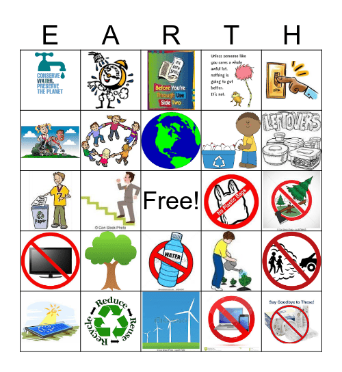 EARTH Bingo Card