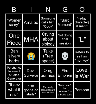 Coco Bingo Card