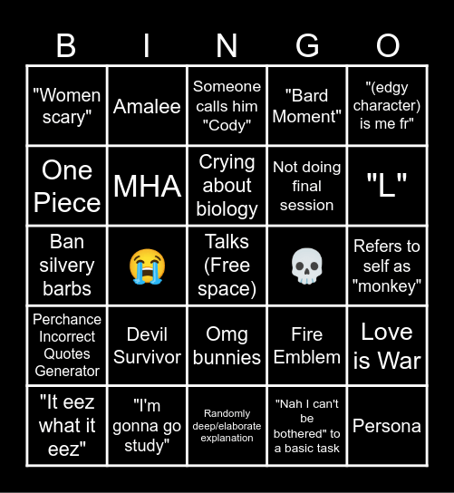 Coco Bingo Card