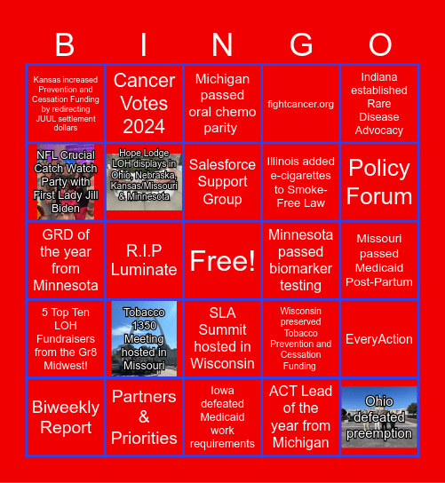 GR8 MIDWEST ACS CAN BINGO Card