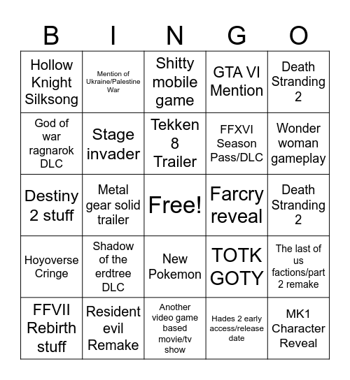 James Bingo Card Bingo Card