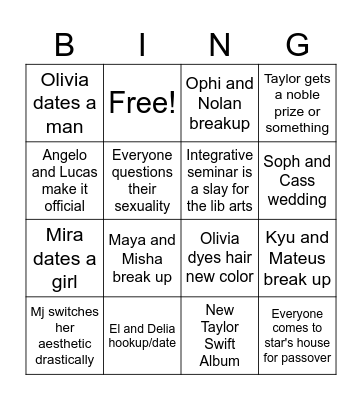 2024 Bingo Card