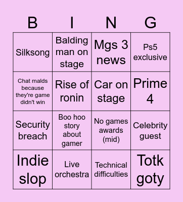 Bingo Card