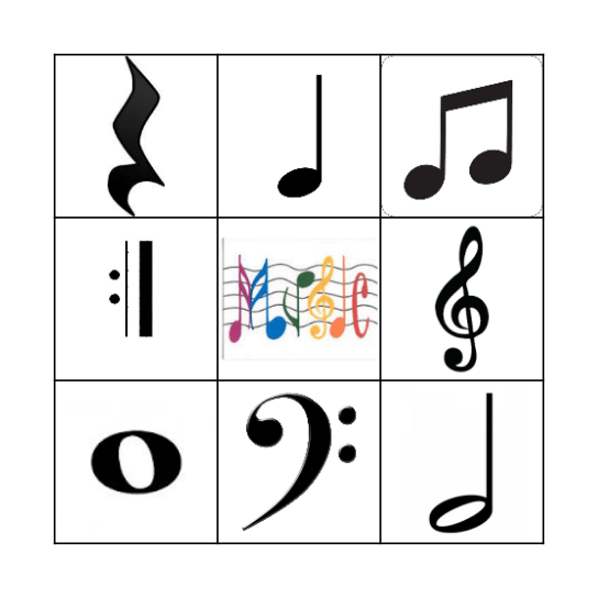 Music Bingo Card