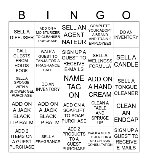 MERZ BINGO Card