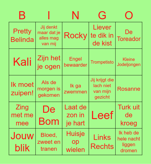 FOUTE KERST 2023 Bingo Card